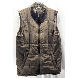 Weather Wear Brown Puffer Vest Sz L